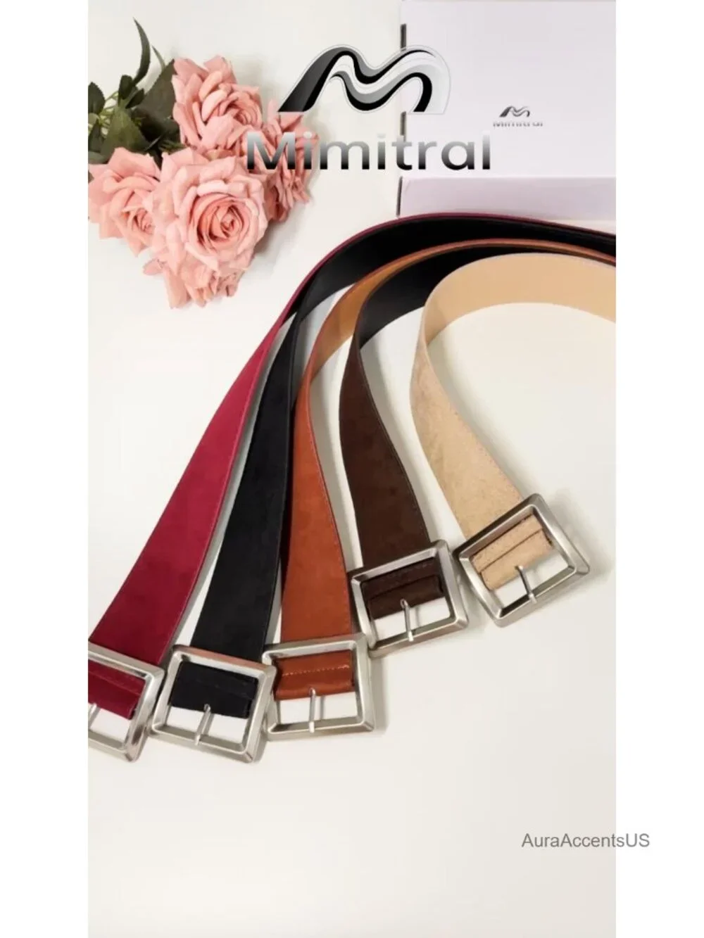Wide Suede Belt Chunky Thick Waist Belt Ladies Fashion Belt